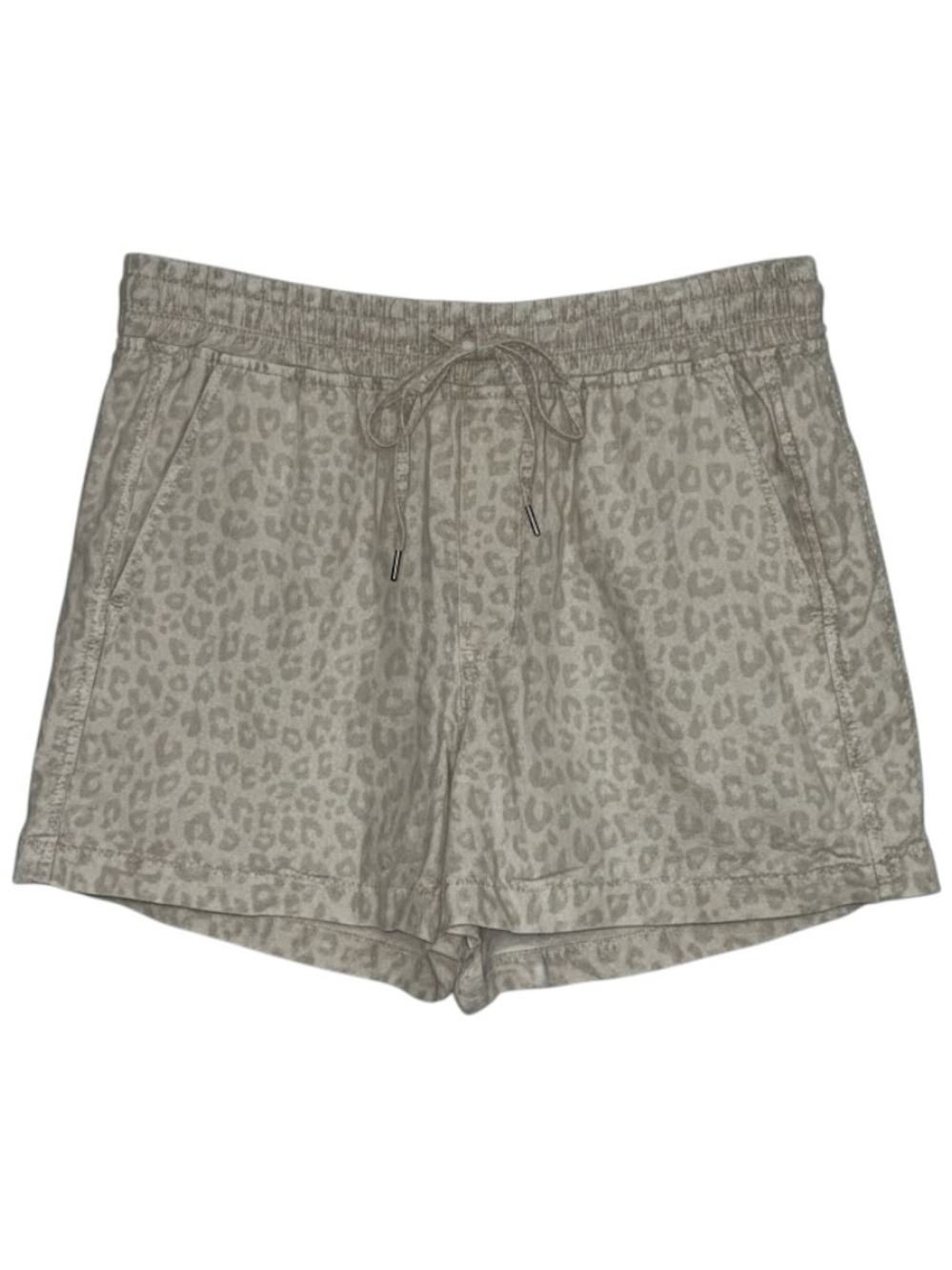GAP Khakis Linen Blend Shorts Women’s Medium Leopard Print High Waist